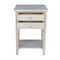 International Concepts Rectangle Lamp Table with 2 Drawers, 18 W, 18 L, 25.6 in H, Wood, Unfinished OT-92 - alternate 7